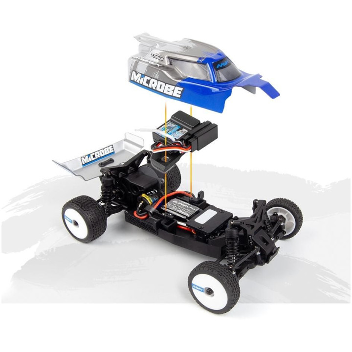 Maverick Microbe 1/24th Buggy - Modrá