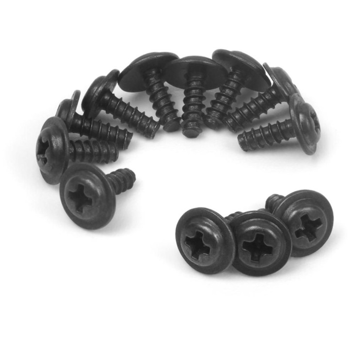Samořezné šroubky s límcovou hlavou PWAO 2,3x7mm (12 ks)