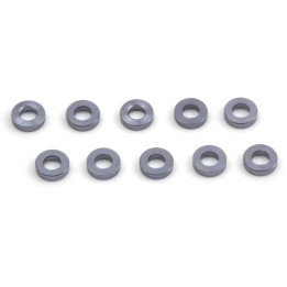 Hliníkové podložky 4 x 1,4 x 1 mm (Gunmetal/10 ks)