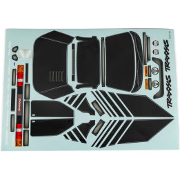Traxxas samolepky Ford RS200 černé