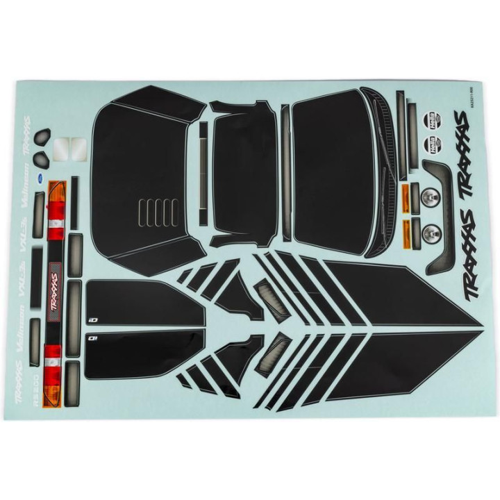 Traxxas samolepky Ford RS200 černé