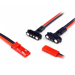 RTLECS magnetický konektor s JST-BEC (samec/samica) | RCSvet