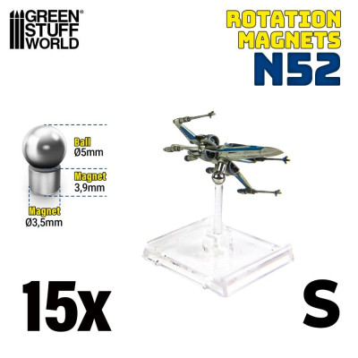 Rotačné magnety veľkosť S – magnetický držiak modelov