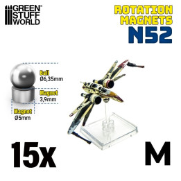 Rotačné magnety veľkosť M – magnetický držiak modelov