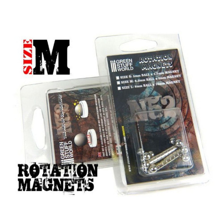 Rotačné magnety veľkosť M – magnetický držiak modelov