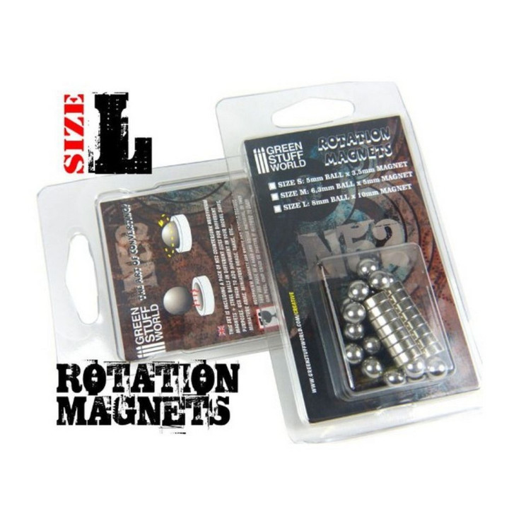 Rotačné magnety veľkosť L – silný magnetický držiak modelov