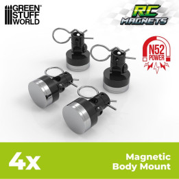 RC magnetický držiak karosérie – 4 ks neodymový set