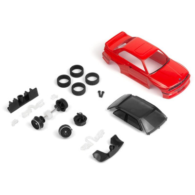 nano-TTR 1989 BMW M3 E30 Ravaglia - červená - nalakovaná karoserie