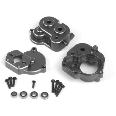 Hliníková skříň středové převodovky, gunmetal
