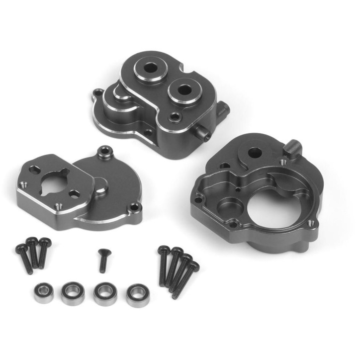 Hliníková skříň středové převodovky, gunmetal