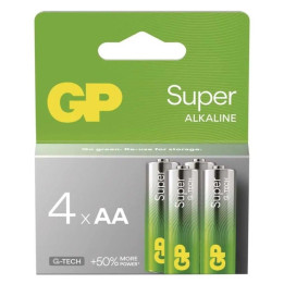 Alkalická batéria GP Super LR6 (AA) 1,5V 4ks G-TECH | RCsvet.sk