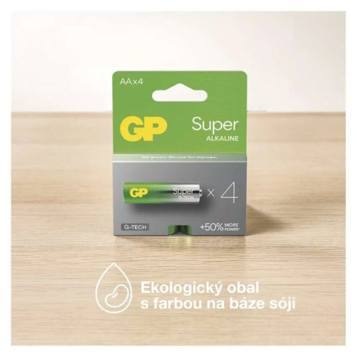 Alkalická batéria GP Super LR6 (AA) 1,5V 4ks G-TECH | RCsvet.sk