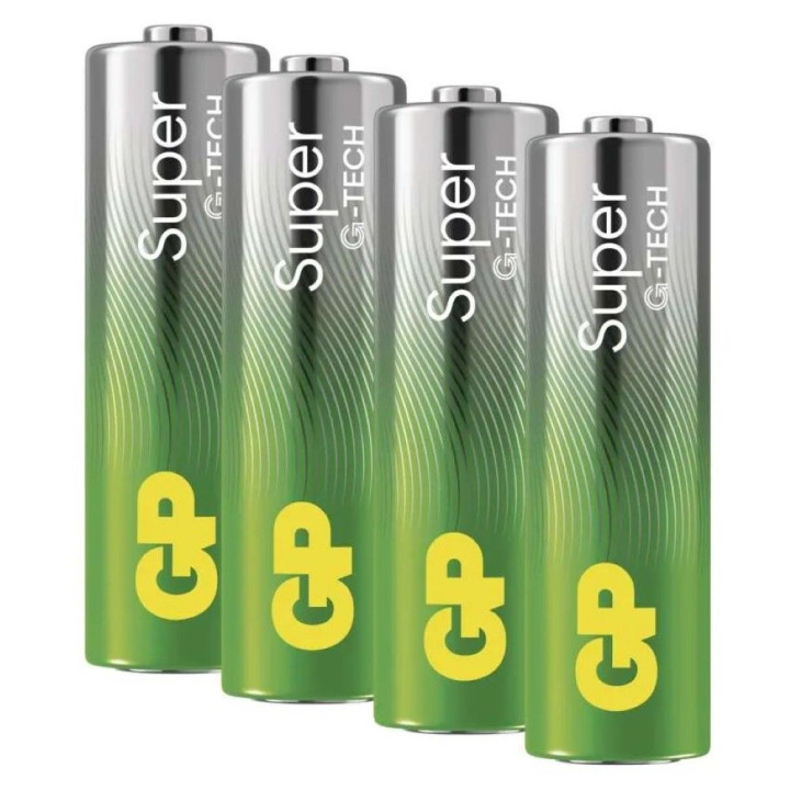 Alkalická batéria GP Super LR6 (AA) 1,5V 4ks G-TECH | RCsvet.sk