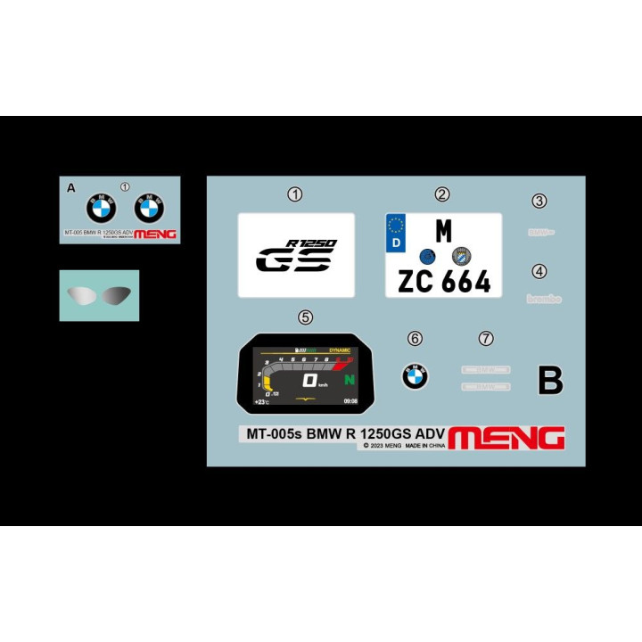 MENG-Model BMW R 1250 GS ADV 1:9 | RCsvet