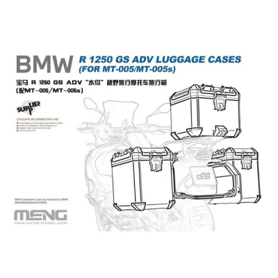 MENG-Model BMW R 1250 GS ADV Luggage Cases 1:9 | RCsvet