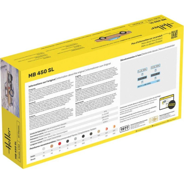 Heller STARTER KIT Mercedes-Benz 450 SL 1:43 | RCsvet