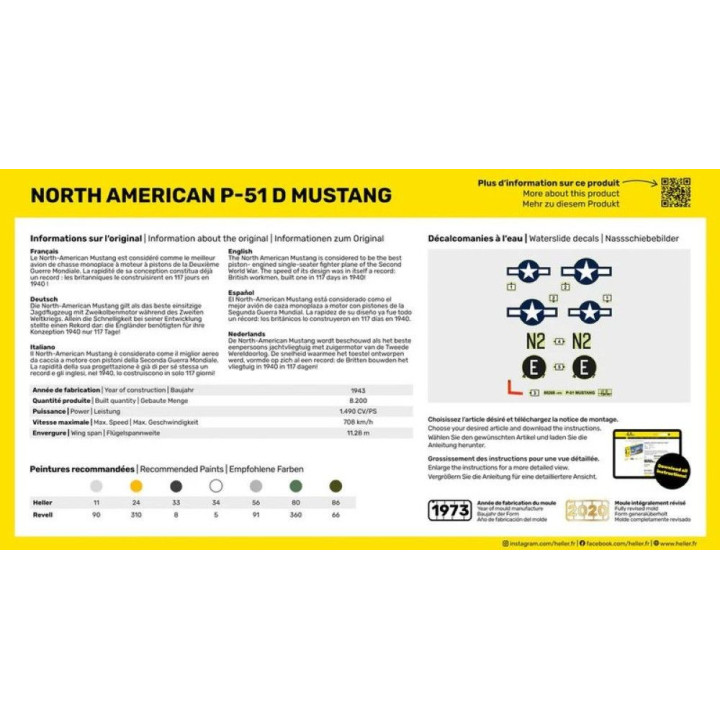 Heller STARTER KIT P-51 Mustang 1:72 | RCsvet
