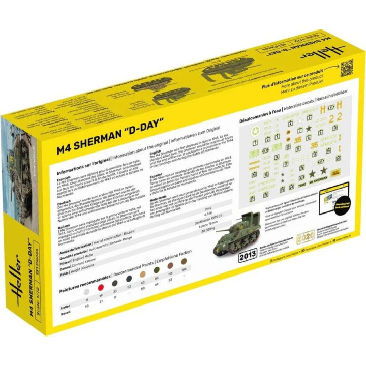 Heller STARTER KIT M4 Sherman D-Day 1:72 | RCsvet
