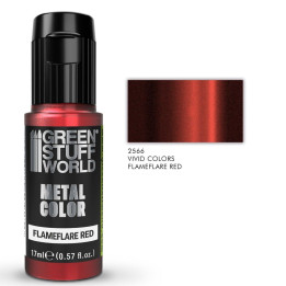 Vivid Metallic Paint - Flameflare Red 17ml | RCsvet