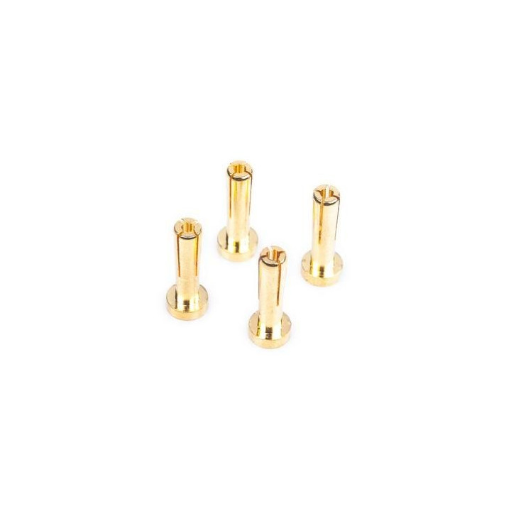 Works Team 4mm/G4 Gold zlaté konektory, délka 18mm, 4 ks
