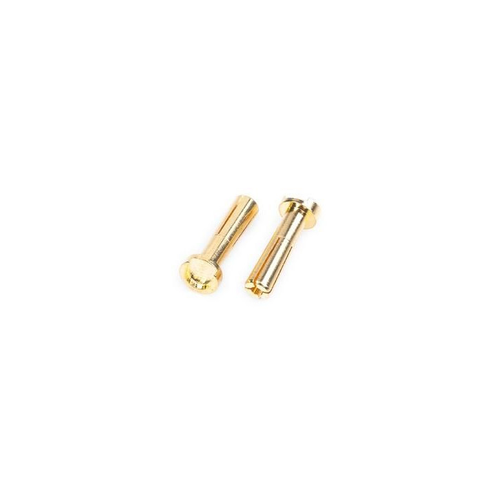 Works Team 4mm/G4 Gold zlaté konektory, délka 18mm, 4 ks