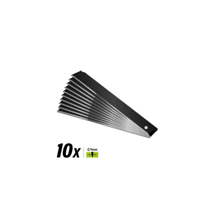 10x náhradné čiernené čepele 9 mm | RCsvet