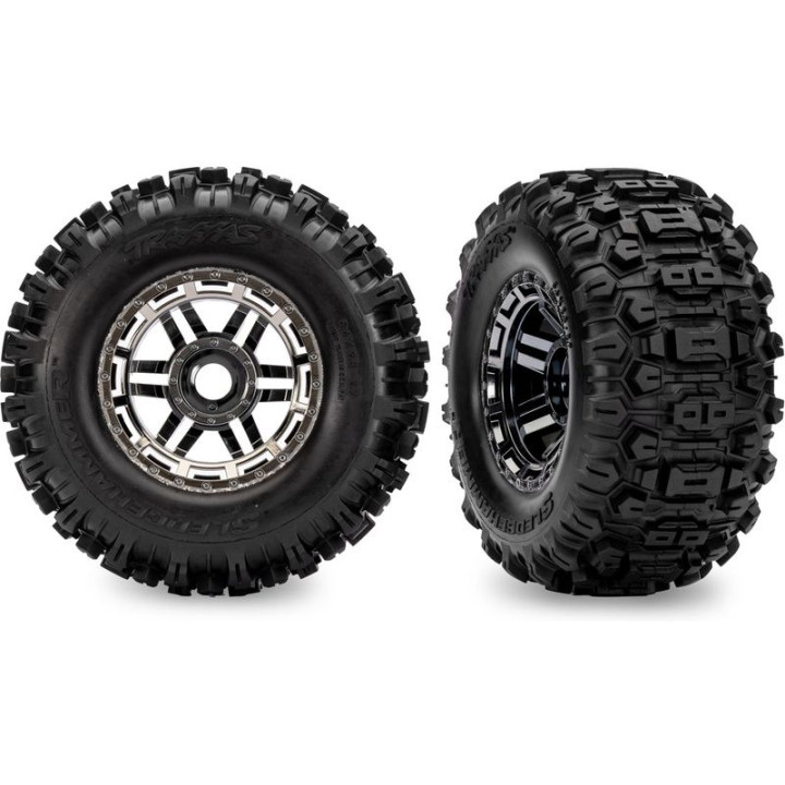 Traxxas kolo 2.8\", pneu Maxx All-Terrain, disk černý chrom (2)