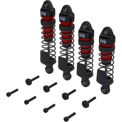 Arrma tlumič kompletní přední/zadní červený (4): Mini Kraton
