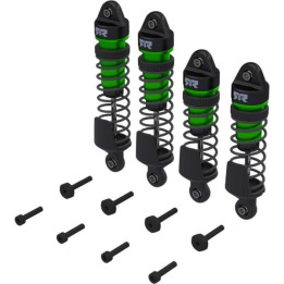 Arrma tlumič kompletní přední/zadní zelený (4): Mini Kraton
