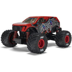 RC model auta Arrma Gorgon Grom v měřítku 1:16, s náhonem 4WD, funkcemi Smart a rychlostí až 30 km/h. Precizně zkonstruovaný malý zábavný model oblíbeného typu monster truck. Stylová karoserie, kompletně připraven k jízdě, včetně baterie a nabíječe.