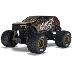 RC model auta Arrma Gorgon Grom v měřítku 1:16, s náhonem 4WD, funkcemi Smart a rychlostí až 30 km/h. Precizně zkonstruovaný malý zábavný model oblíbeného typu monster truck. Stylová karoserie, kompletně připraven k jízdě, včetně baterie a nabíječe.