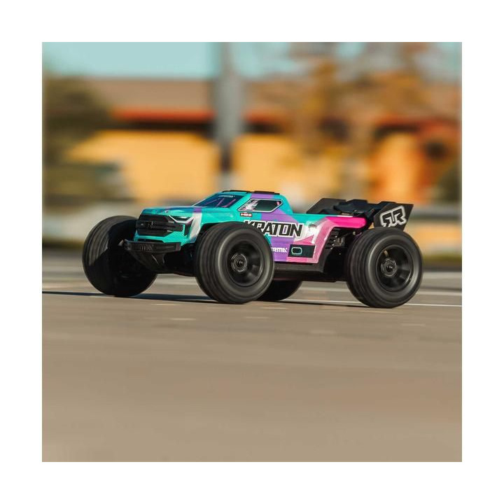 Arrma Mini Kraton 3S DSC BLX 1:16 4WD RTR tyrkysová/růžová