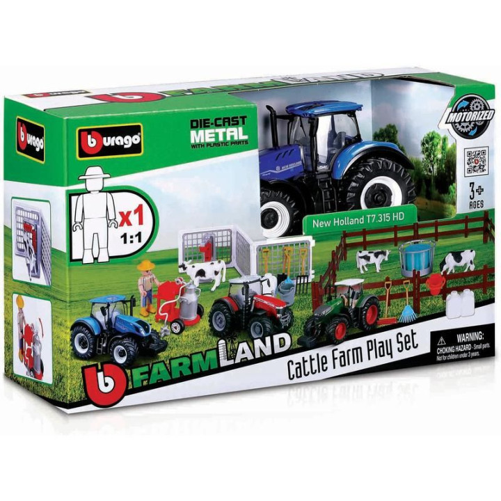 Bburago Farm kraví farma s traktorem