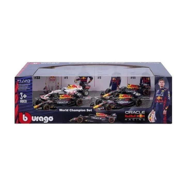 Bburago Red Bull Racing 1:43 NO1 Max Verstappen (dárkový set 4ks)