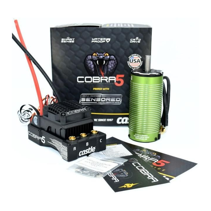 Castle motor 1721-1260ot/V, reg. Cobra 5