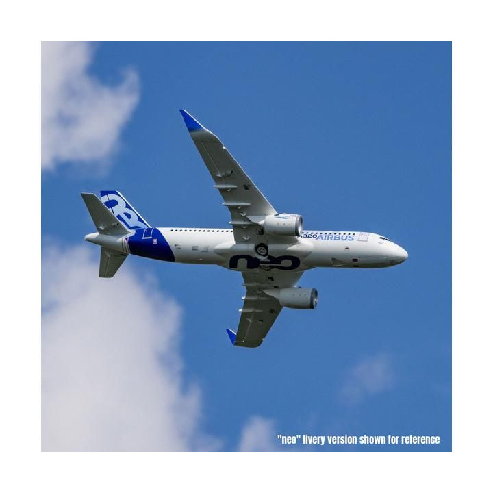 E-flite Airbus A320neo 1.5m EDF AS3X+ SAFE Select BNF Basic bílý