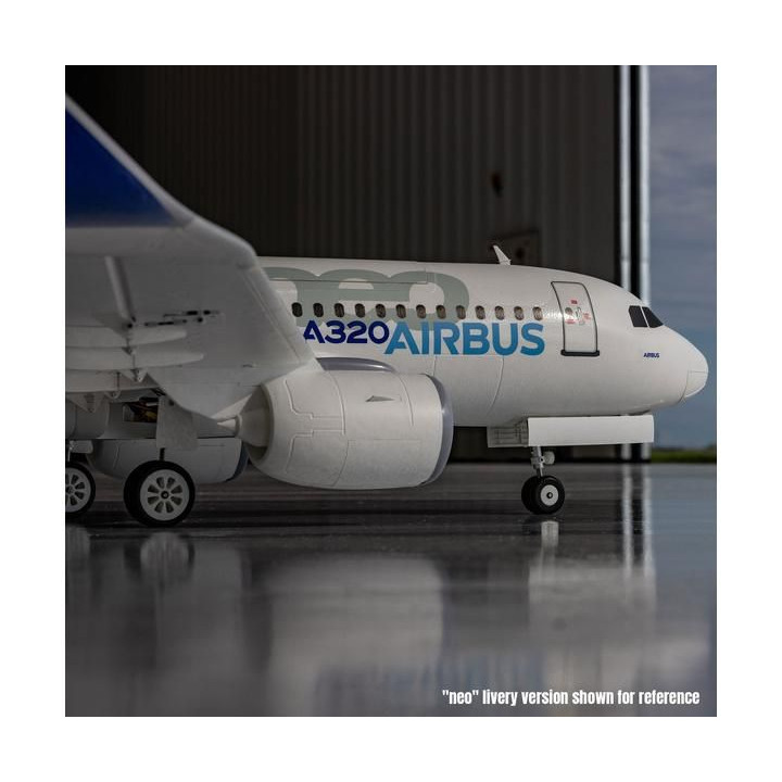 E-flite Airbus A320neo 1.5m EDF AS3X+ SAFE Select BNF Basic bílý