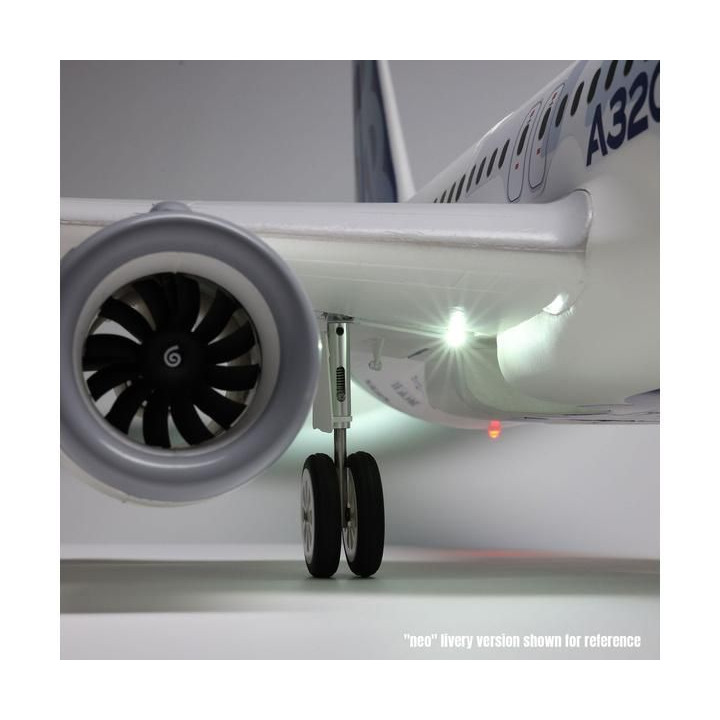 E-flite Airbus A320neo 1.5m EDF AS3X+ SAFE Select BNF Basic bílý