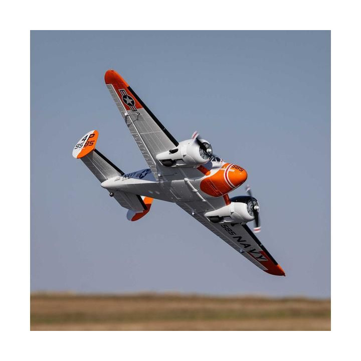 E-flite Beechcraft D18/RC-45J 1.5m BNF Basic AS3X+ SAFE Select