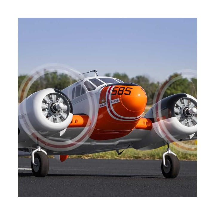 E-flite Beechcraft D18/RC-45J 1.5m BNF Basic AS3X+ SAFE Select