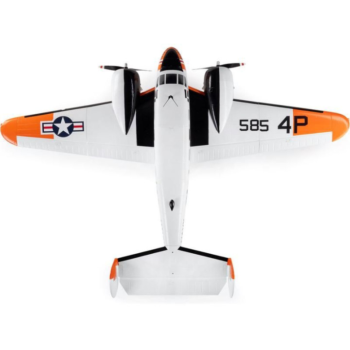 E-flite Beechcraft D18/RC-45J 1.5m BNF Basic AS3X+ SAFE Select