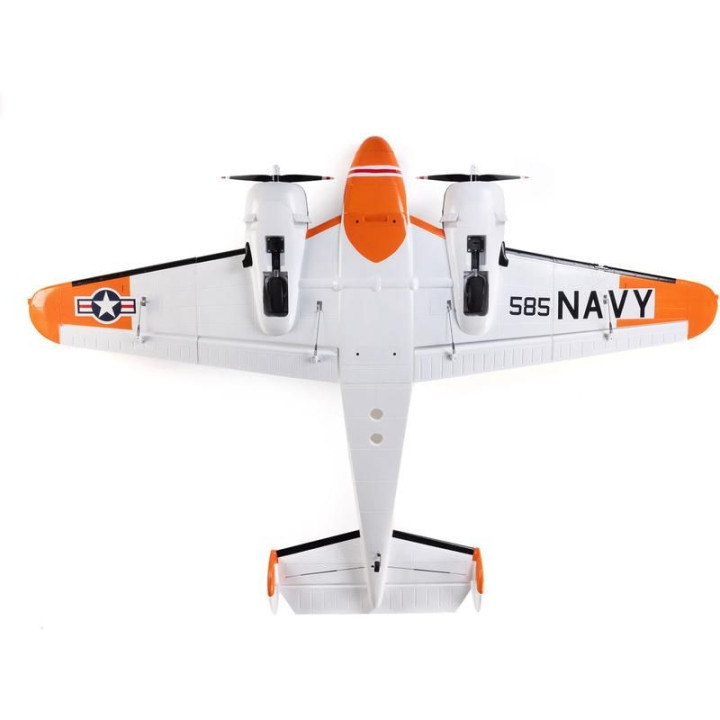 E-flite Beechcraft D18/RC-45J 1.5m BNF Basic AS3X+ SAFE Select