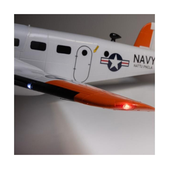 E-flite Beechcraft D18/RC-45J 1.5m BNF Basic AS3X+ SAFE Select