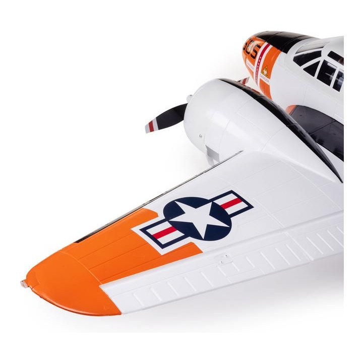 E-flite Beechcraft D18/RC-45J 1.5m BNF Basic AS3X+ SAFE Select