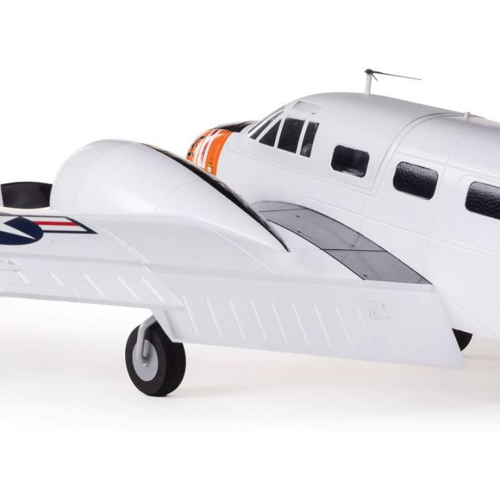 E-flite Beechcraft D18/RC-45J 1.5m BNF Basic AS3X+ SAFE Select