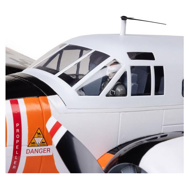E-flite Beechcraft D18/RC-45J 1.5m BNF Basic AS3X+ SAFE Select