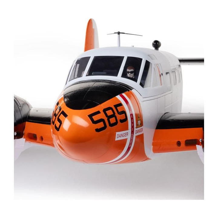 E-flite Beechcraft D18/RC-45J 1.5m BNF Basic AS3X+ SAFE Select