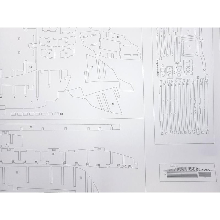 Vanguard Models HM Brig Harpy 1796 1:64 kit + měděné plankování