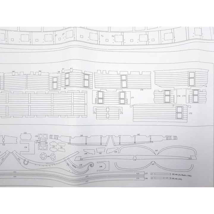 Vanguard Models HM Brig Harpy 1796 1:64 kit + měděné plankování