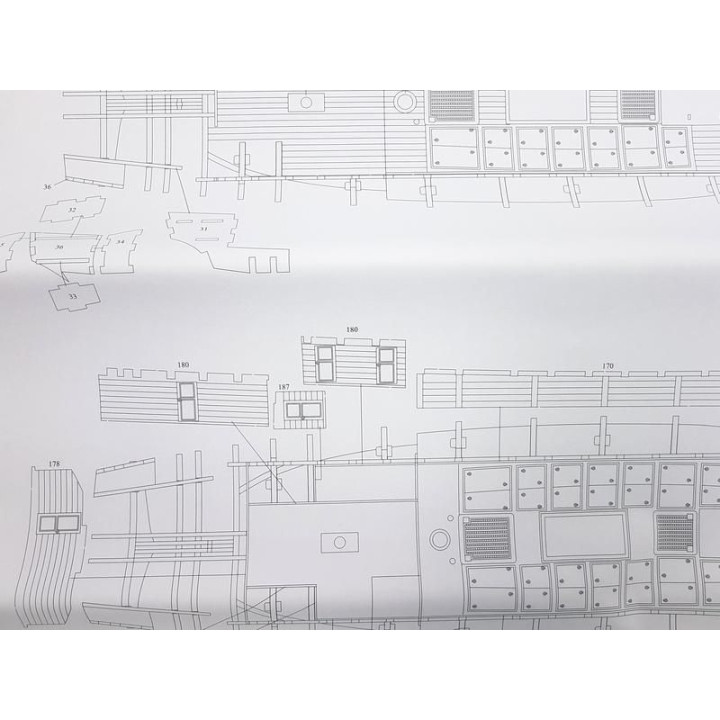 Vanguard Models HM Brig Harpy 1796 1:64 kit + měděné plankování